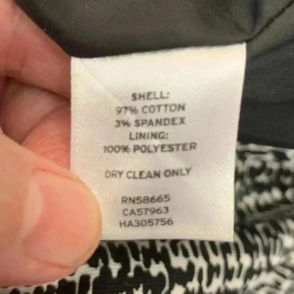 Halogen lined skirt,  97% cotton 3% spandex w hidden back zipper - Picture 7 of 7